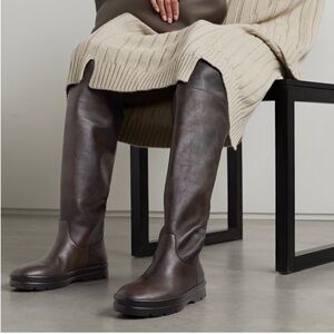 The Row Billie Pull-On Thigh-High Boots Leather Boots